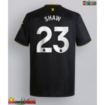 Camisa de Futebol Manchester United Luke Shaw #23 Equipamento Alternativo 2025-26 Manga Curta